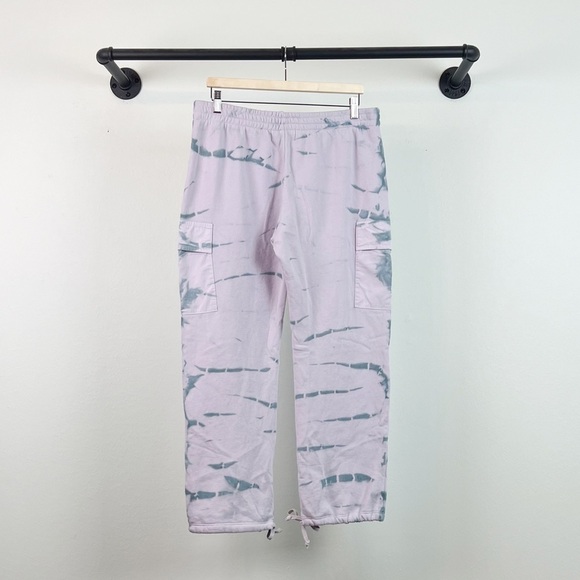 NWT Wildfox Nikki Cargo Sweatpants in Muse Spiral Tie Dye - Picture 5 of 5
